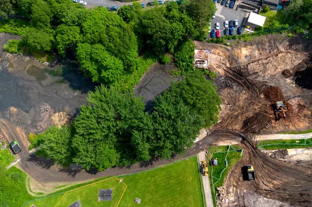 The Serpentine Lake is being extended and a new bridge built across it