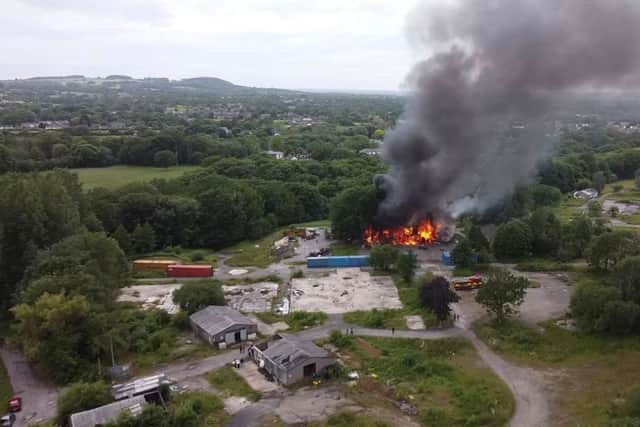 The cause of the blaze is believed to be deliberate, say Lancashire Fire & Rescue Service