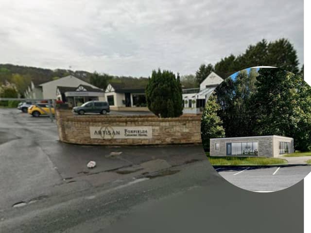 Foxfields Country House, Billington. Inset: How the single-storey leisure facilities would look.