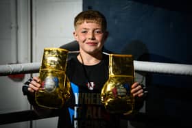 11-year-old national boxing champion Thomas Fairclough. 