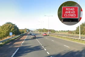 The M55 eastbound carriageway at Junction 4 will be closed every night from today until Wednesday 21 October, between 9pm and 6am. 