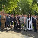 Dignitaries, veterans and current Armed Forces personnel gathered outside County Hall a flag raising ceremony to mark Armed Forces Day. 