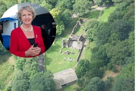 The late Dame Penelope Keith (inset) and Wycoller, where she had a house for many years