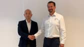 John Nichol, head of business at Bowker Motor Group with LEPAS managing director, Ray Wang