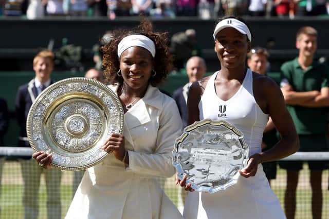 Serena Williams, left, beat her sister Venus in the Wimbledon final in 2009 PA
