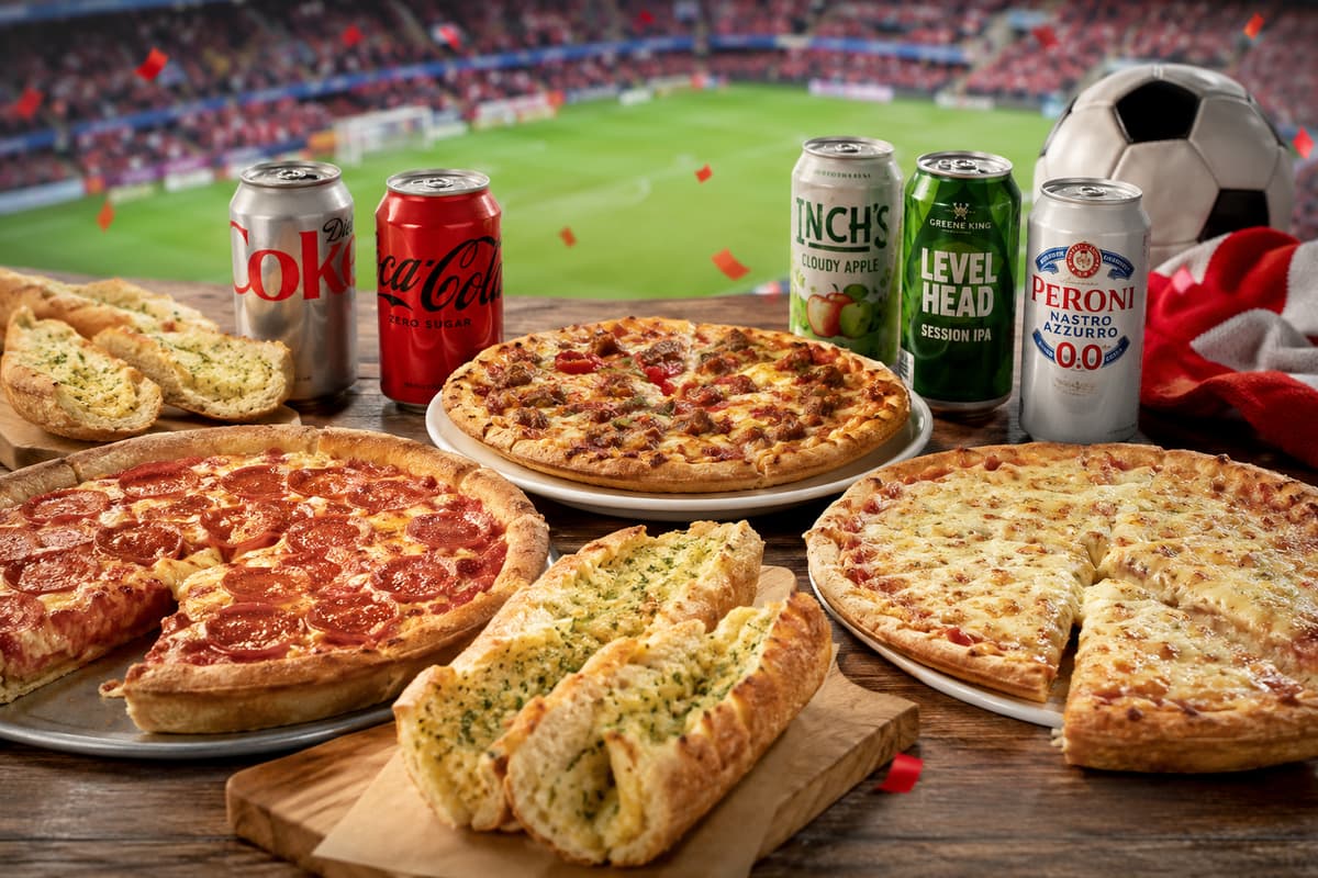 Sainsbury's launches match-day feast with pizzas, garlic bread and drinks ...