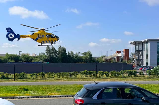 Emergency services have descended on Buckshaw Parkway railway station after reports of a ‘man on the tracks’ this morning.