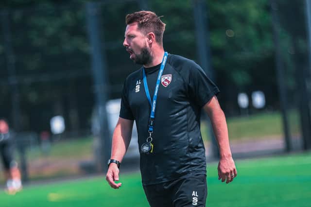 Morecambe manager Adam Lakeland