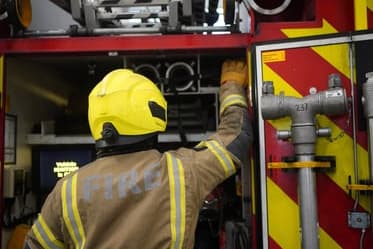 Heroic Lancs firefighters rescue frightened dog from Preston house fire