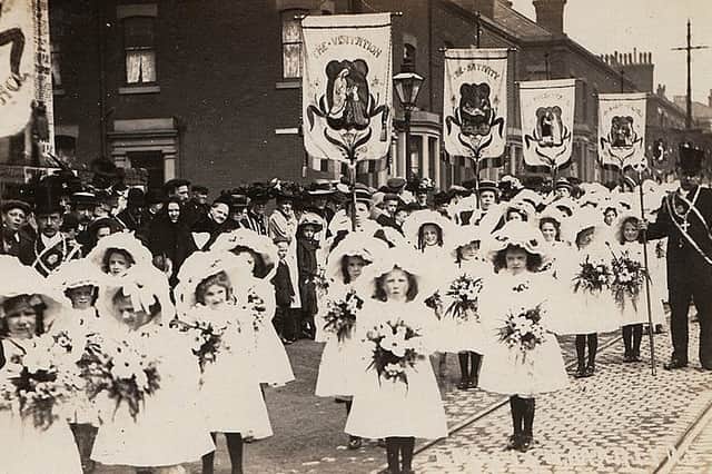Children from the Deepdale and Lovat Road area took part in the Preston Guild processions of 1902 and 1922