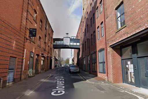 Police were called to Glover's Court in Preston yesterday morning to reports a man has been slashed in his face