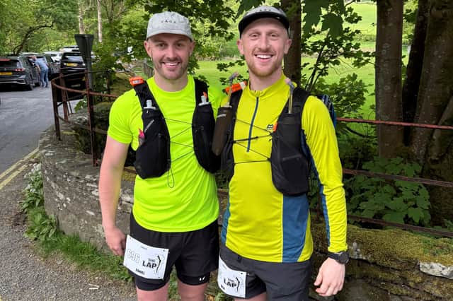 Ben Hudson, right, with his brother Dan as they prepare to tackle the 50-mile Montane Lakeland 50 in support of three charities.
