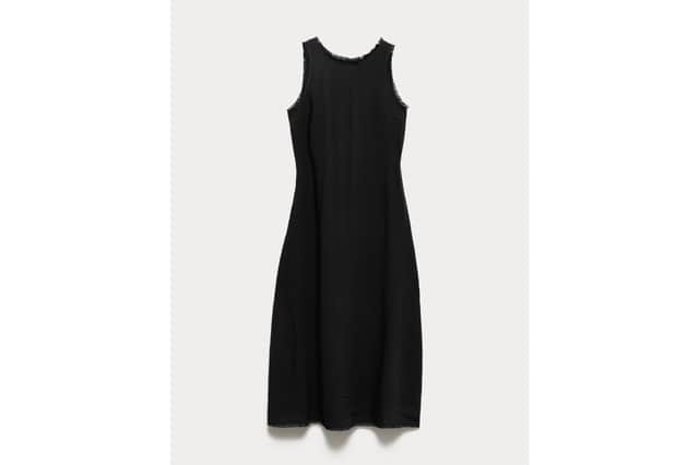 The M&S Round Neck Fringed Midi Column Dress is a versatile summer style that's easy to pack and wear throughout a holiday