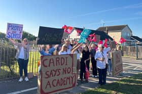 Staff on strike this week at Cardinal Allen Catholic High in Fleetwood over the prospect of academy conversion