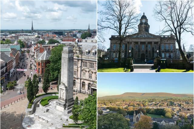 [Clockwise from left] Preston, Lancaster and Ribble Valley will be as one in less than two years' time