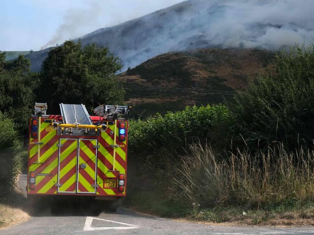 Wildfires have been raging across moorland