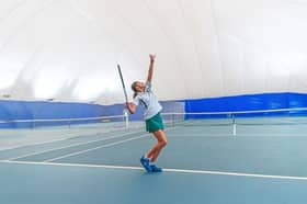 Stonyhurst's tennis dome will allow players to train all year round.