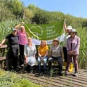 Dobcroft Land Management Volunteers (l to r): Chris Smith, Nigel Almond, Barbara Knowles, Anne Smith, Jean Foran, Barbara Hope, Leslie Scoble.