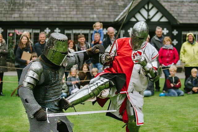 A scene from a previous Skirmish event at Samlesbury Hall