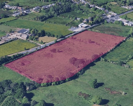 The homes were planned for farmland in the Ribble Valley.