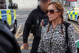 Pamela Gwinnett, known as the Black Widow, was arrested by officers at Manchester Airport last night after returning to the UK to face justice for her crimes.