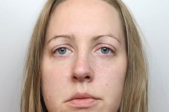 Police mugshot of Lucy Letby