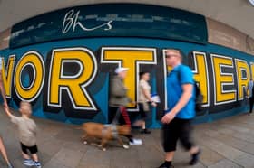 Excitement as first striking mural 'Northern' unveiled at the former BHS site on Fishergate in Preston 