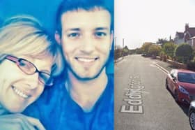 Missing Shane Graham with mum Tracey, and Eddington Road, where he was last seen back in April 2016
