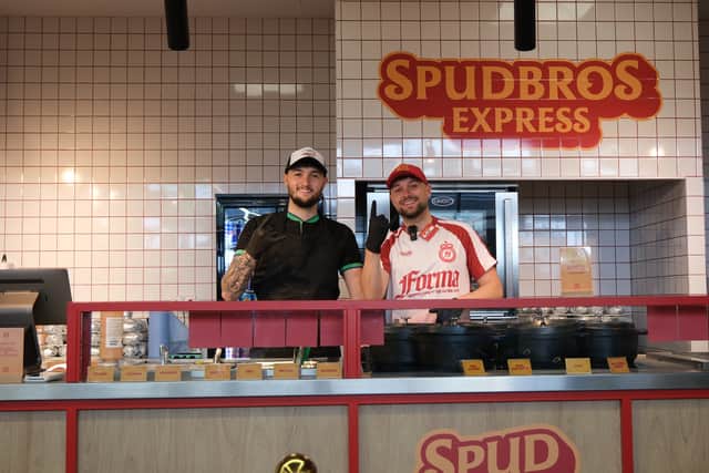 SpudBros Harley Nelson (left) and Jacob Nelson (right) are opening another SpudBros Express in Colne