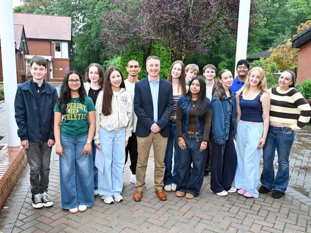 Principal Paul Taylor with some students