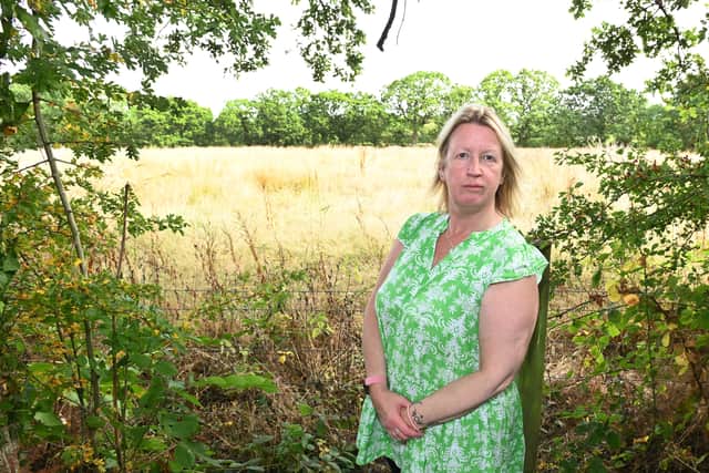 Kerry Mawdsley says the fields where the housing would be built are alive with wildlife