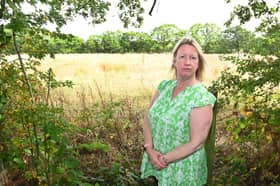 Kerry Mawdsley says the fields where the housing would be built are alive with wildlife 