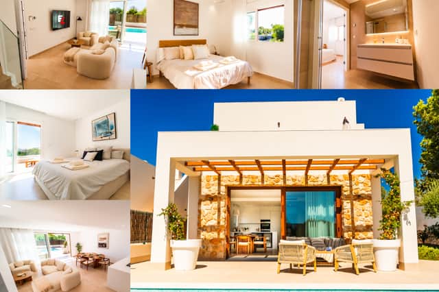 The detached luxury villa in the Orihuela Coast in Spain.