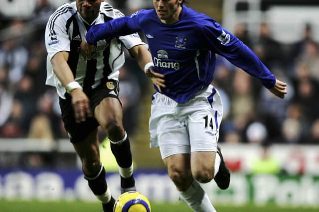 Kevin Kilbane during his time with Everton