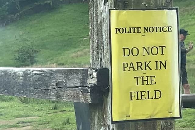 Cars were found illegally parked on private land near Rydal Water in the Lake District, Cumbria.