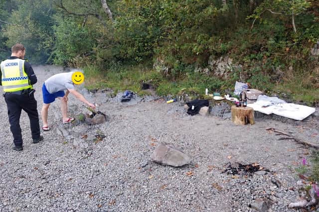 Fly campers in the Lake District.