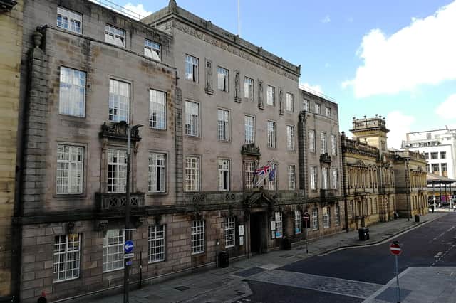 Toilet repairs on the second floor of Preston Town Hall have been complicated by the presence of asbestos