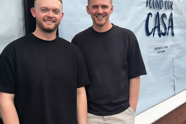 Ellis McKeown and Liam Stemson, who run Fairham's Bar in Liverpool Road, Penwortham, have announced they are opening Casa Brío - a Spanish-themed cafe/restaurant in Priory Lane
