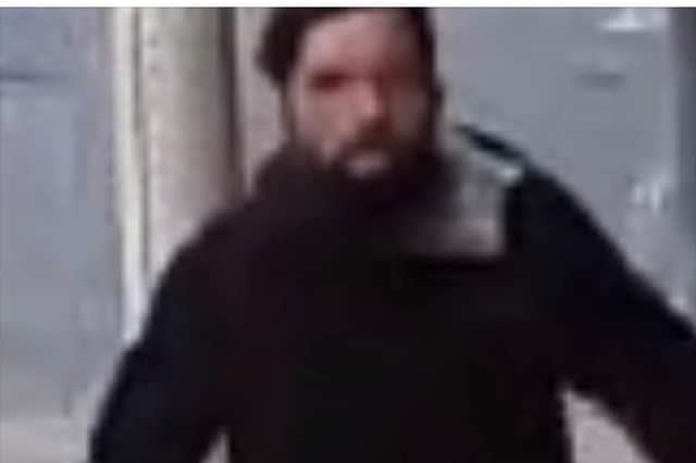 Police are appealing for information including the identity of the man in this footage, as part of an investigation into a report of an assault at the bus stop on Woodplumpton Road, Preston, on Saturday, May 30.