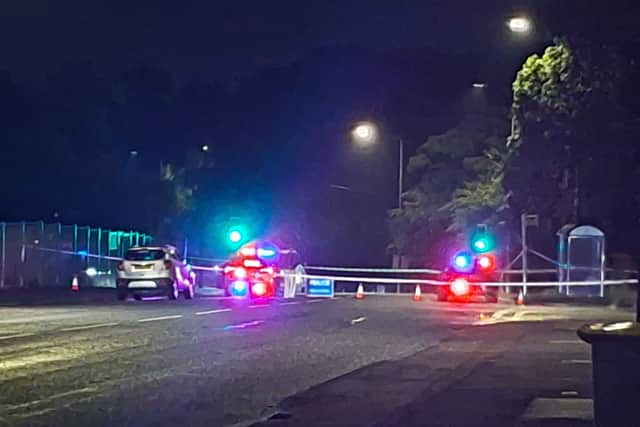Emergency services at the scene in Ribbleton Hall Drive, Preston, on Sunday evening (August 30)