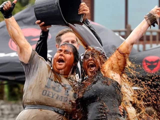 Around 1,500 litres of gravy is poured into a ring - before contestants in fancy dress enter to do battle in two-minute bouts.