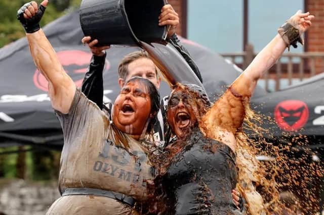 Around 1,500 litres of gravy is poured into a ring - before contestants in fancy dress enter to do battle in two-minute bouts.