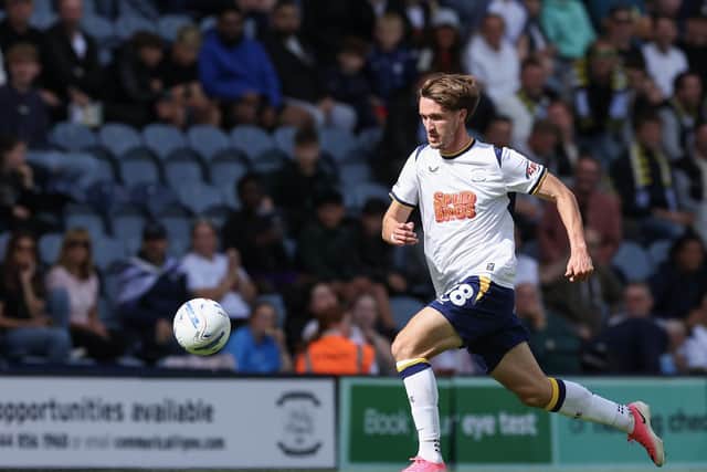 Preston North End's Johnny Kenny in action against Blackburn.
