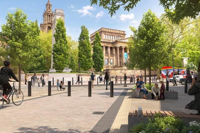 How the revamped Friargate South will look at its junction with Market Street and Cheapside