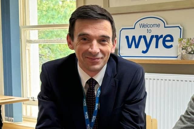After learning of the legal uncertainty and delay, Wyre Council leader Michael Vincent wants the entire reorganisation plan put in the bin