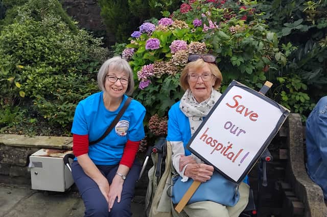Campaigners call for the return of beds to Longridge Hospital.