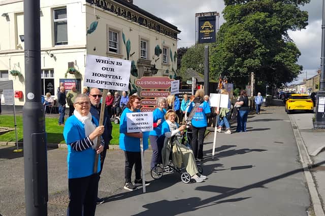 Campaigners call for the return of beds to Longridge Hospital.