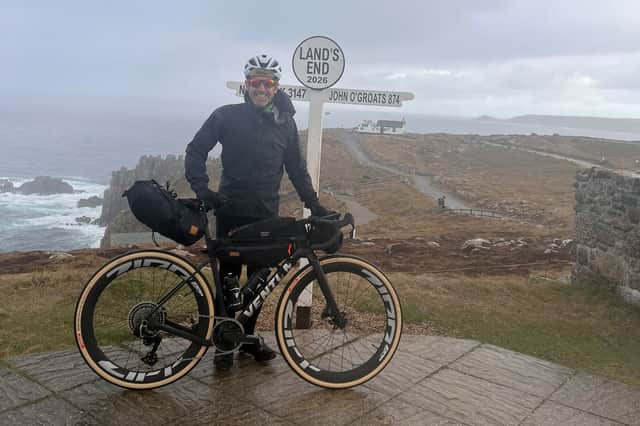 It’s the final push today for Lancashire man John Gore who has been cycling from Lands End to John O'Groats over a gruelling nine days for a cause close to his own heart.
