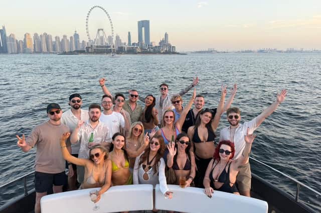 Some of the Elite team with the CEO on their annual company holiday