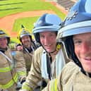 Four Lancashire firemen travelled to Atlanta to commemorate the emergency services workers killed on 9/11.